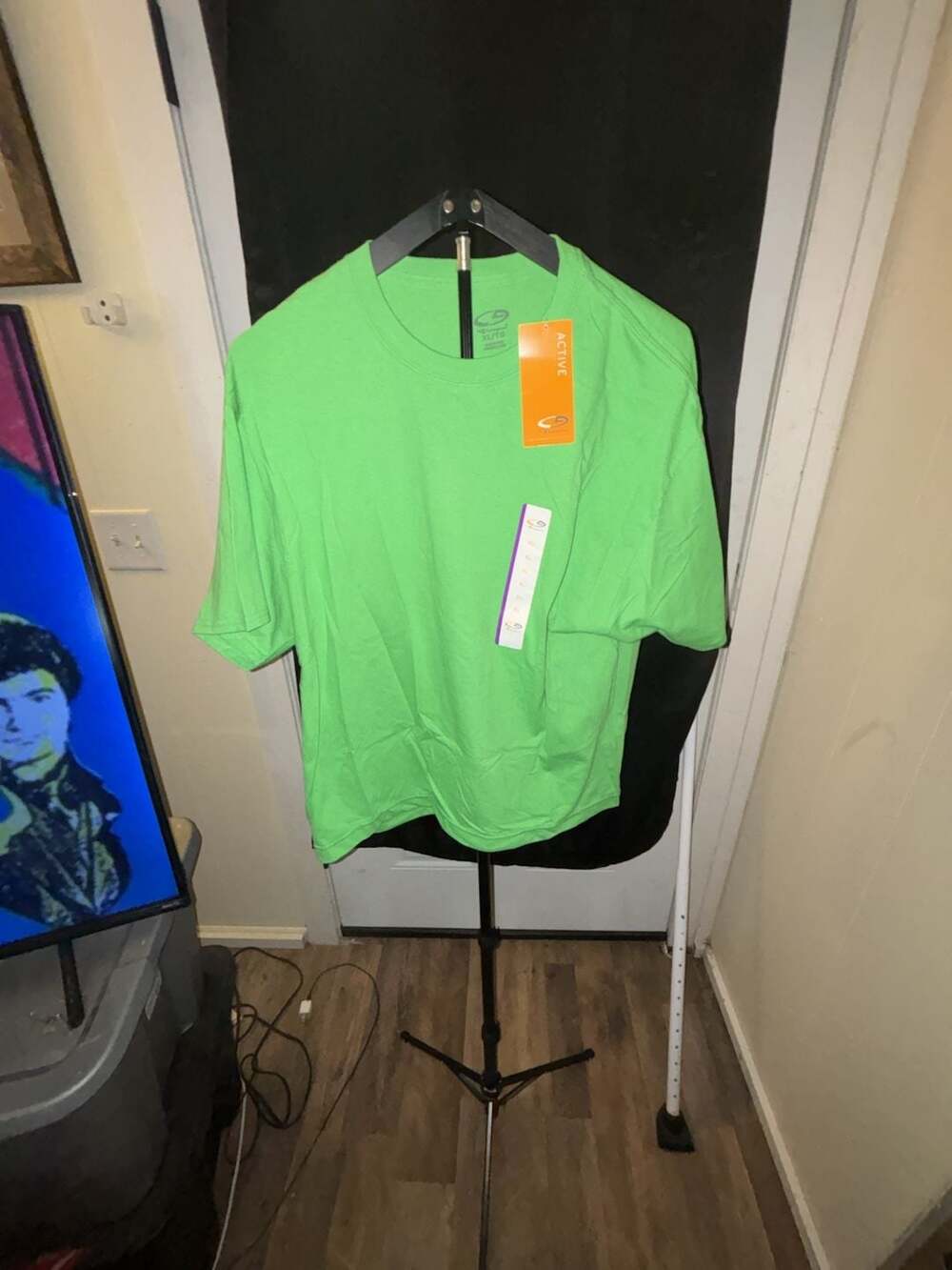 C9 by Champion Active Performance Neon Green Short Sleeve Crew Neck T-Shirt XL